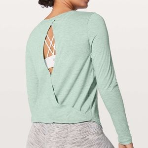 COPY - Lululemon Wild Twist Long Sleeve Open Cut Out Size 8